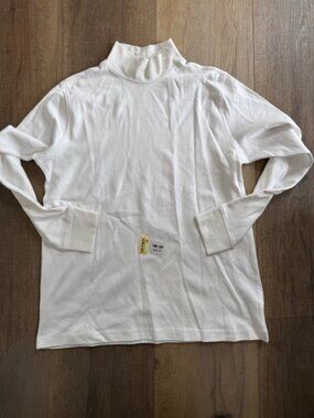 NEW Lands' End White Turtleneck Women Size S (6-8)